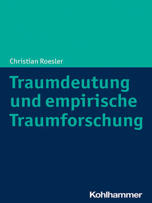 cover image of Traumdeutung und empirische Traumforschung